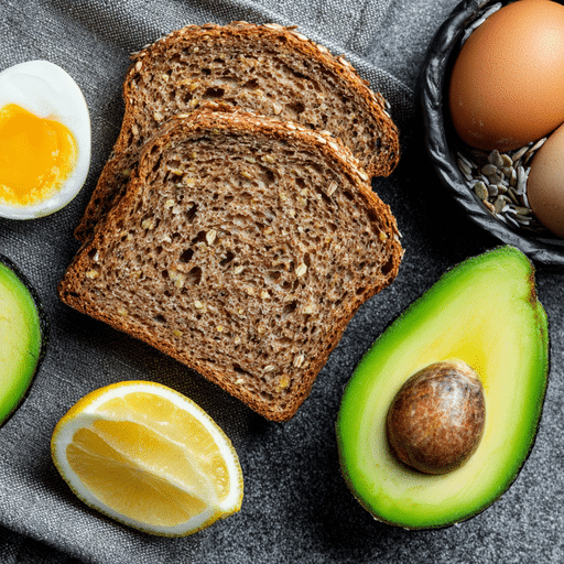 u6798196942_Flat_lay_of_ingredients_for_avocado_toast_sliced__0bf2dafa-c547-442c-92bf-327e5276736a_3 (1) avocado toast ingredients calorie breakdown