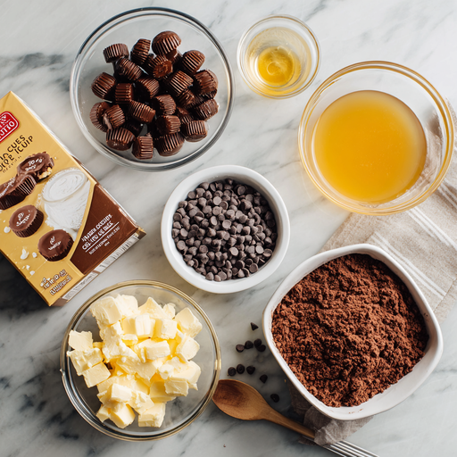 u6798196942_Flat_lay_of_ingredients_for_peanut_butter_cup_dum_9ad4b4a6-f265-4fda-a9e4-99f9fea52cf1_2 Ingredients for peanut butter cup dump cake