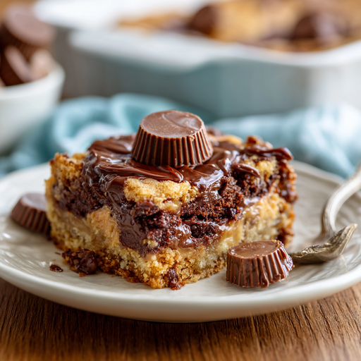 Peanut Butter Cup Dump Cake Recipe