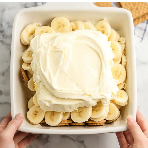 u6798196942_httpss.mj.runwXlBU9mEBW0_Layering_sliced_bananas__7a8b8791-03e2-41b8-b3a2-8815d50fc151_2 Layering banana pudding with cookies and bananas