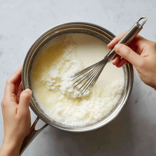 u6798196942_Stirring_milk_in_a_pot_as_it_curdles_using_lemon__8fdbb126-91ab-461f-b36f-67456cccf8d5_0 curdling milk to make cottage cheese