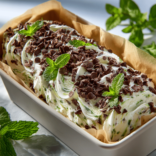 frozen-mint-cottage-cheese-ice-cream.jpg-2bc0-45aa-bd56-1a055fd2aa24_2 Frozen mint chocolate chip cottage cheese ice cream in loaf pan